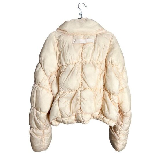 NEW Free People FP Movement In A Bubble Puffer Jacket Medium Cream - Picture 9 of 10